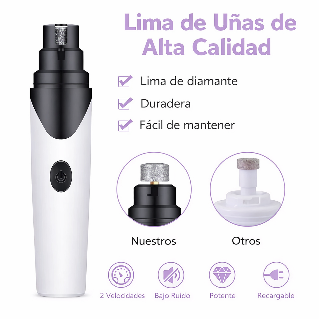 🐾NailCare Pro™ – Lima eléctrica segura para perros y gatos