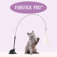 🐾 FunStick Pro® – Juguete interactivo con ventosa para gatos