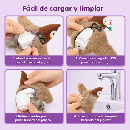 🐦BirdieFly® - Pájaro Interactivo Realista