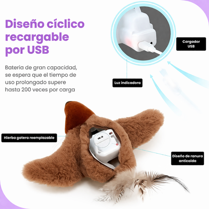 🐦BirdieFly® - Pájaro Interactivo Realista