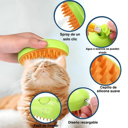 ✨SteamBrush™ – Cepillo vaporizador para perros y gatos