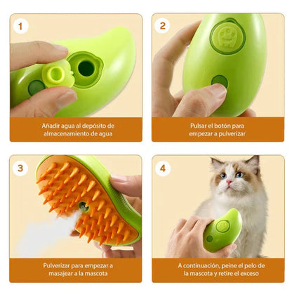 ✨SteamBrush™ – Cepillo vaporizador para perros y gatos